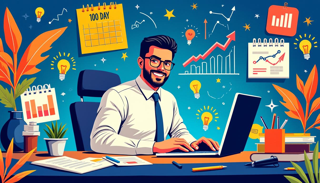 découvrez '100 jours pour entreprendre', un guide complet en français qui vous accompagne pas à pas pour lancer et réussir votre projet entrepreneurial avec succès.