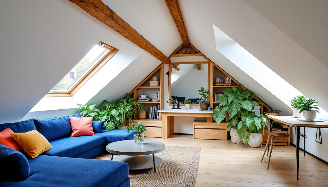 découvrez nos conseils pratiques pour optimiser l'espace de votre appartement mansardé et maximiser confort et fonctionnalité.
